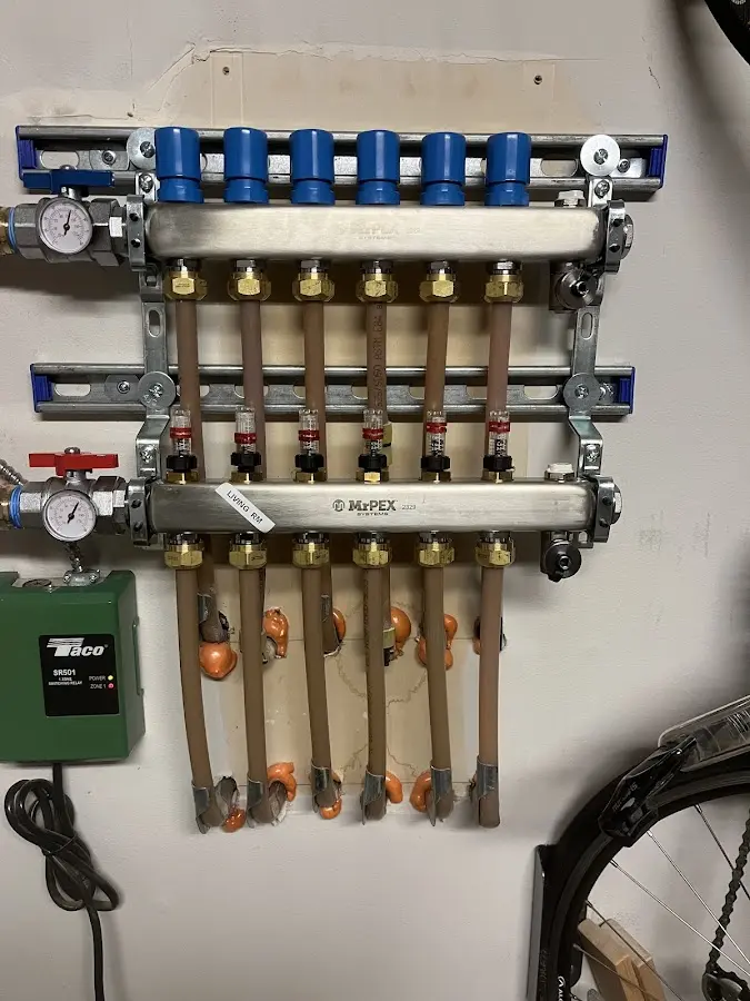 Plumber performing Gas Line Installation at a residential property in South Hill